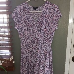 Cocomo Long Purple Floral Midi Dress